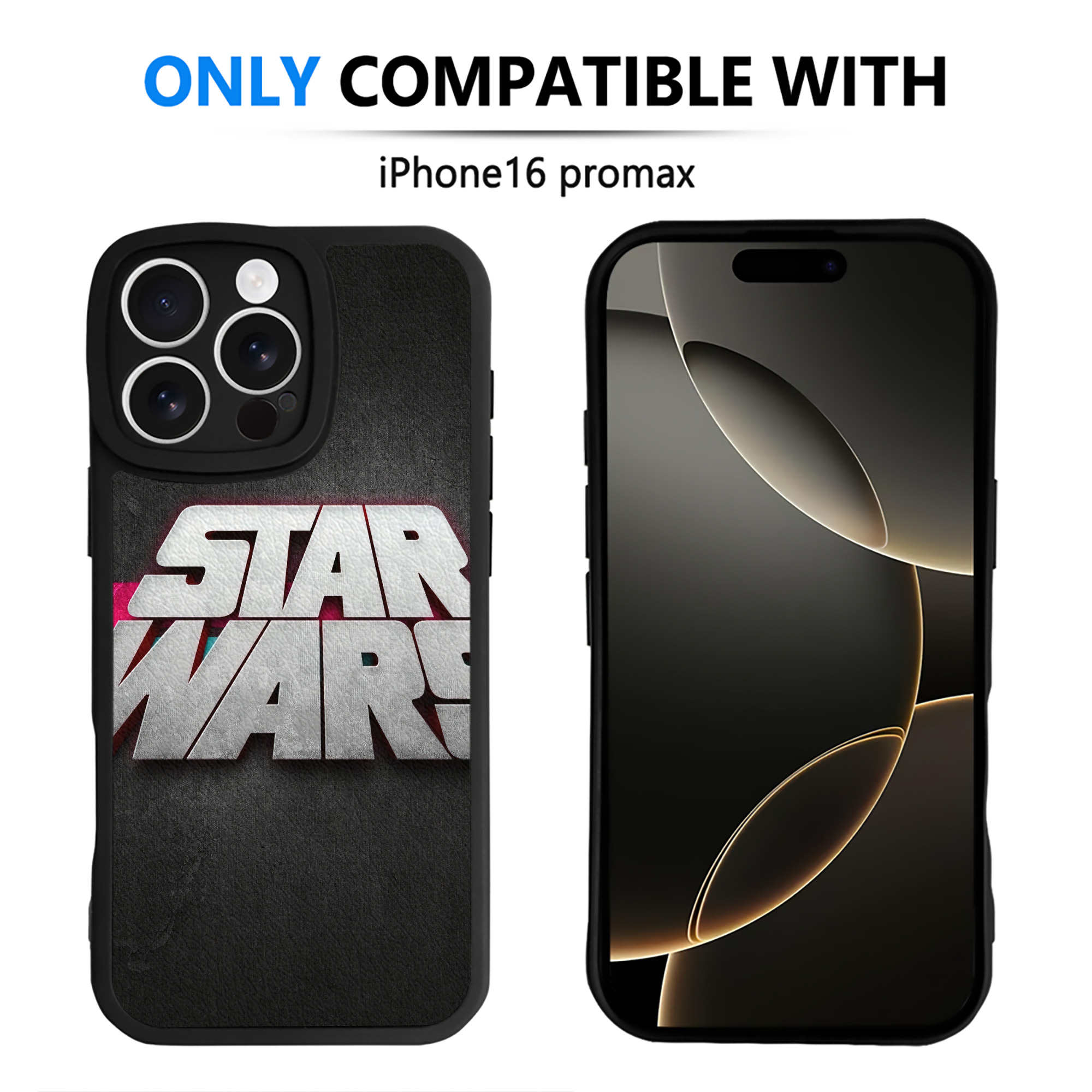 （画像用） スター・ウォーズ Star Wars 【iPhone 16シリーズ対応】シリコンスマホケース（レザー調） 材質：シリコン